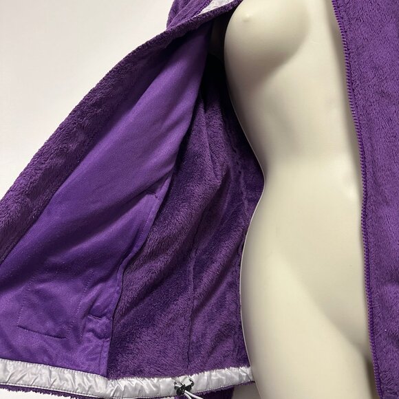 The North Face Purple Fuzzy Women's Jacket Large - Picture 3 of 9
